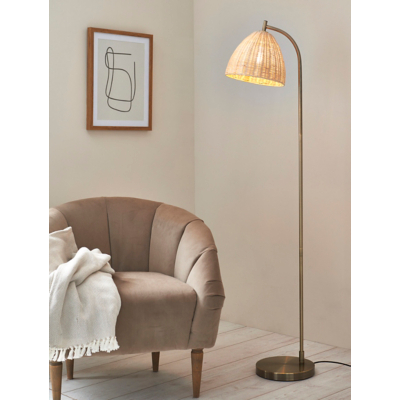 SoCo Lighting Celia Rattan Floor Lamp