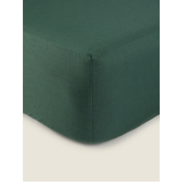 Forest Green Plain Fitted Sheet