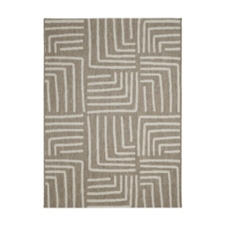 maker Indoor/Outdoor Taupe Patches Rug