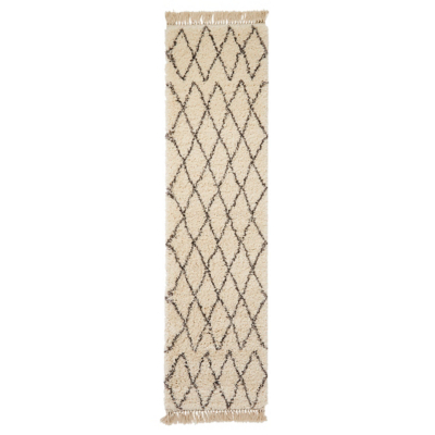 Think Rugs Boho Shaggy Moroccan Runner