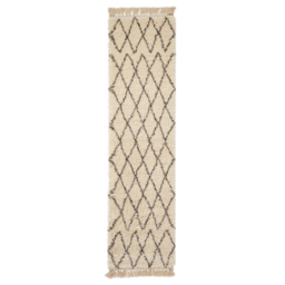 Think Rugs Boho Shaggy Moroccan Runner