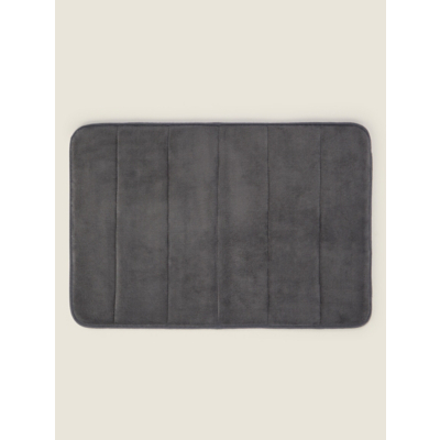 Dark Grey Memory Foam Bath Mat