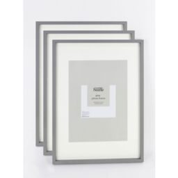 Grey Poster Frame A3 3 Pack