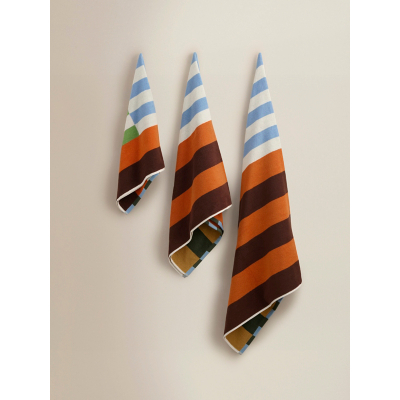 Chunky Stripe Reversible Cotton Towel Range