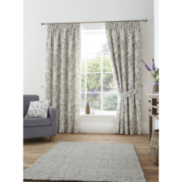 D & D Heather Jazmine Pencil Pleat Curtains