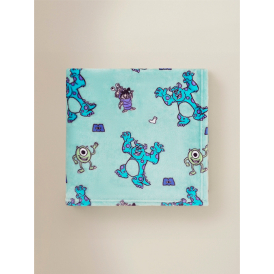 Disney Monsters Inc Blue Fleece Blanket - 120 x 150 cm