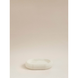 Natural Sandstone Ribbed Soap Dish