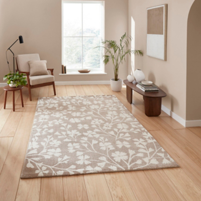 Catherine Lansfield Natural Grace Floral Rug