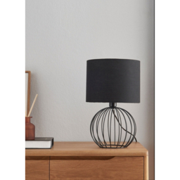 Black Wire Table Lamp