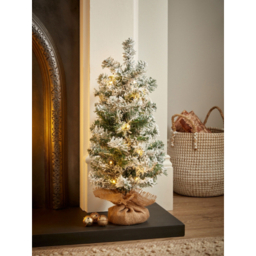 Green 2ft Flocked Fir Christmas Tree