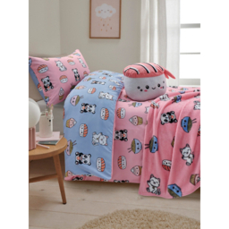 Pink & Purple Kawaii Reversible Duvet Set