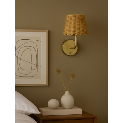 Searchlight Scallop Rechargeable Wall Light