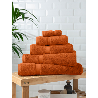 Burnt Orange Super Soft Cotton Towel & Bath Mat Range