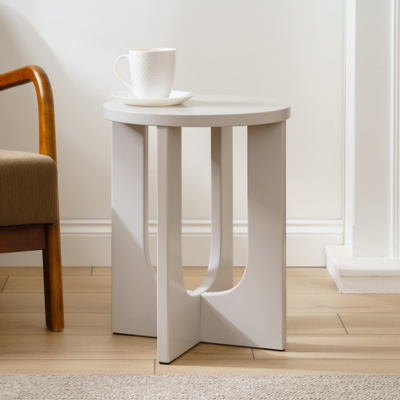 Scottish Everlasting Grey Round Side Table