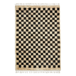 Think Rugs Natural Hemp Checkered Rug