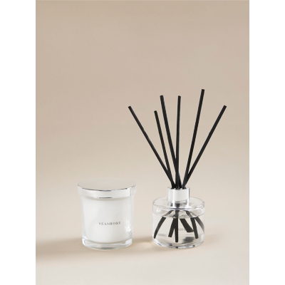Signature Scents Seashore Candle & Diffuser Gift Set