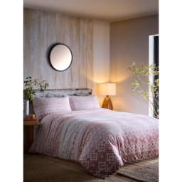 Appletree Bergen Soft Terracotta Duvet Cover Set