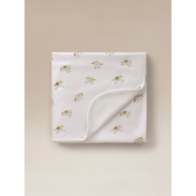 Baby Unicorn Printed Fleece Blanket - 80cm x 80cm
