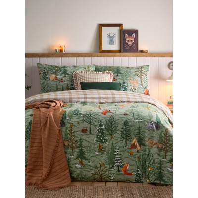 Furn Lodge Wood Brushed Cotton Duvet Set