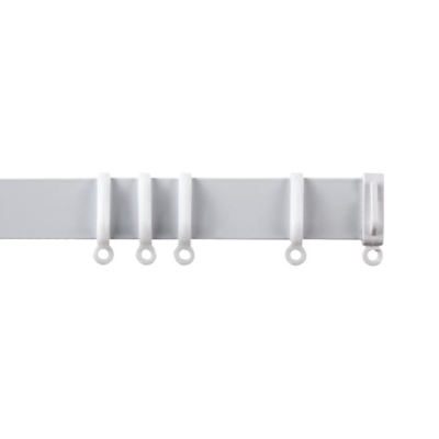 Speedy Streamline White Aluminium Curtain Track