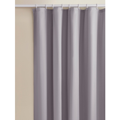 Grey Soft Touch Microfibre Shower Curtain