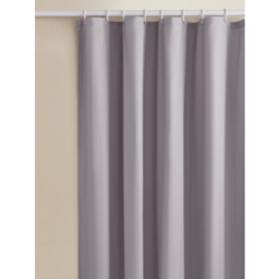 Grey Soft Touch Microfibre Shower Curtain