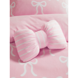 Pink Bow-Shaped Cushion