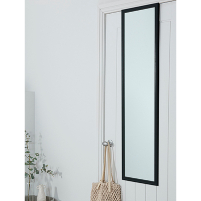 Black Over-Door Mirror