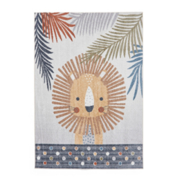 Think Rugs Vida Machine Washable Kids Lion Rug