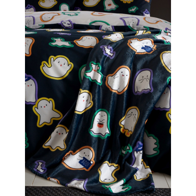Catherine Lansfield Halloween Ghosts Blanket Throw