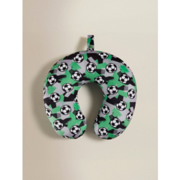 Green Football Travel Pillow