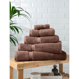 Warm Brown Super-Soft Cotton Towel & Bath Mat Range