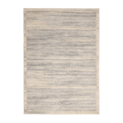 maker Sara Silver Textured Border Rug