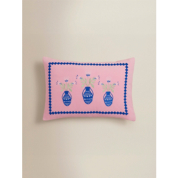 Pink Velvet Base Vase Cushion
