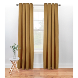 Honey Textured Weave Eyelet Curtains