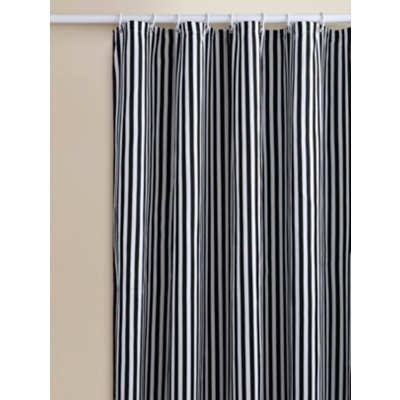 Monochrome Stripe Soft Touch Microfibre Shower Curtain