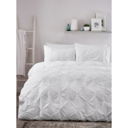 Serene White Lara Duvet Cover Set