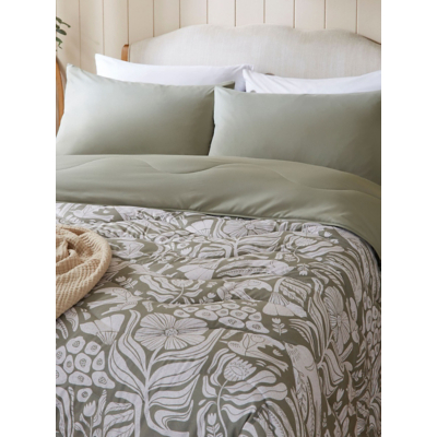 Night Lark Olive Meadow 6 Tog Coverless Duvet Set