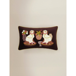 Staffordshire Dog Vintage Ornaments Velvet Cushion