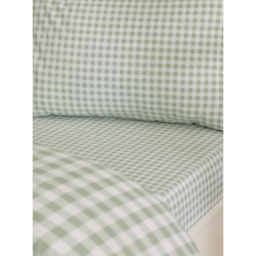 Catherine Lansfield Green Bamford Gingham Fitted Sheet