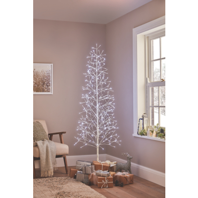 White Outdoor LED Light Tree