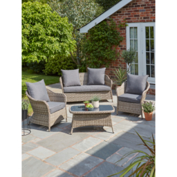 Shore Rattan 4 Piece Garden Sofa Set