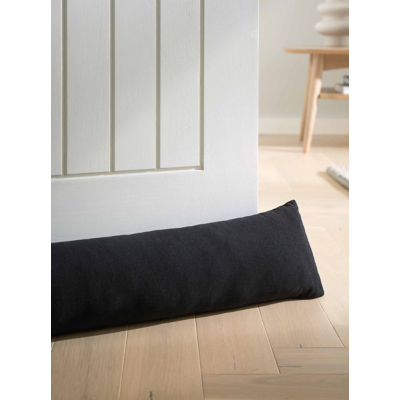 Catherine Lansfield Black Wilson Velvet Draught Excluder