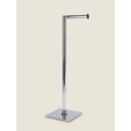 Silver-Tone Freestanding Toilet Roll Holder