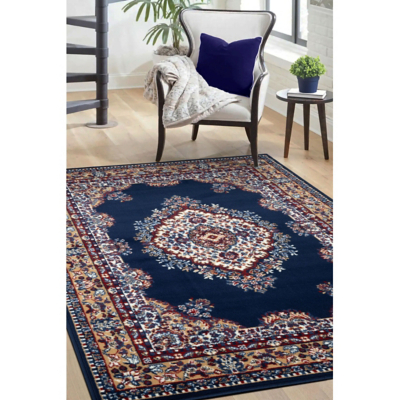 maker Navy Maestro Traditional Rug