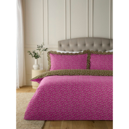 Pink Ditsy Spray Scallop Duvet Set