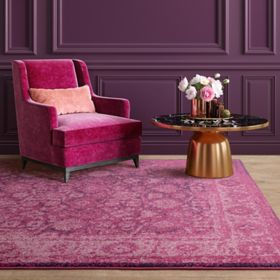 Asiatic Muse Heritage Traditional Pink Rug