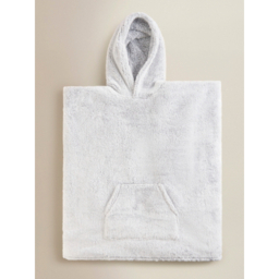 Grey Plain Hooded Blanket