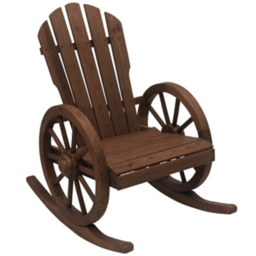 Outsunny Wooden Adirondack Rocking Chair