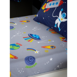 Catherine Lansfield Lost In Space Fitted Sheet
